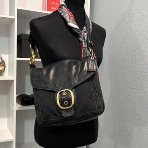Coach Black and Gold Shoulder Bag